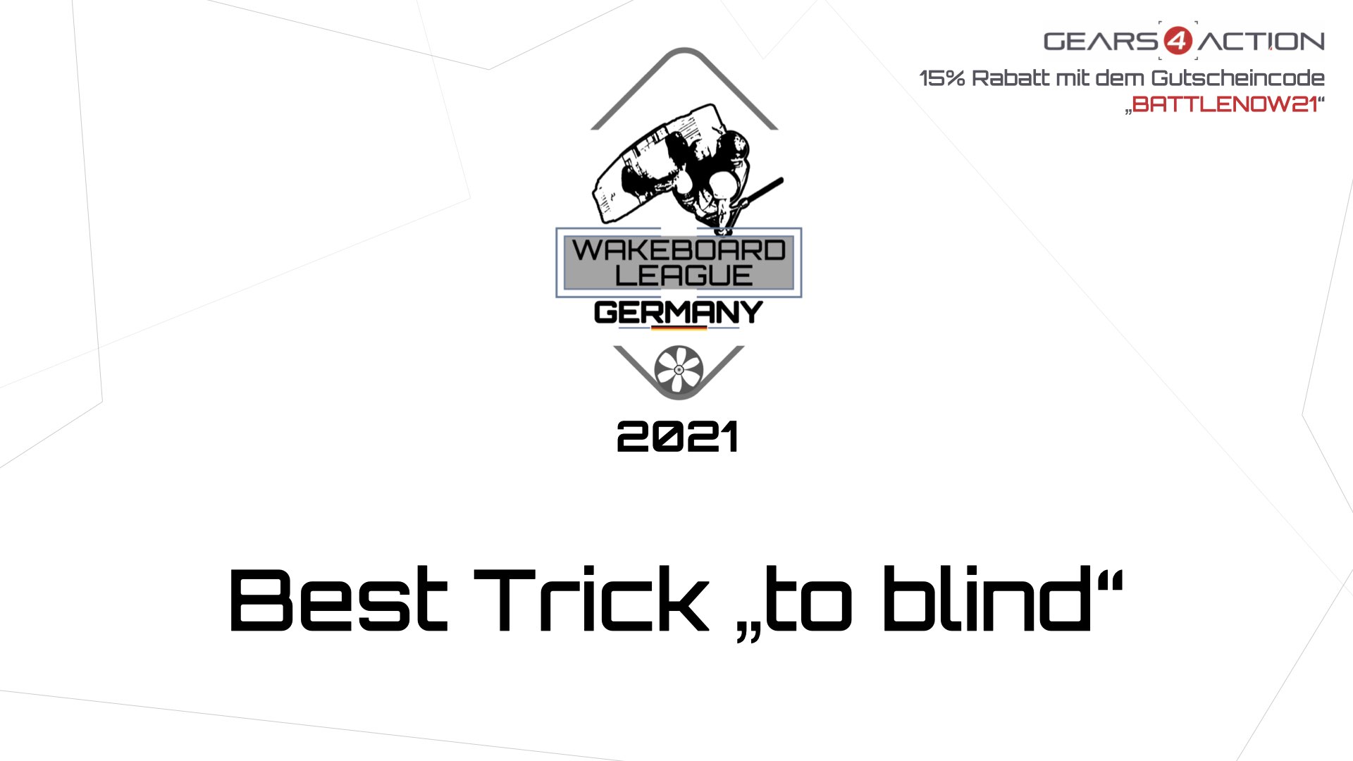 Wakeboard League Germany 2021 - #4 Best Trick "to blind"